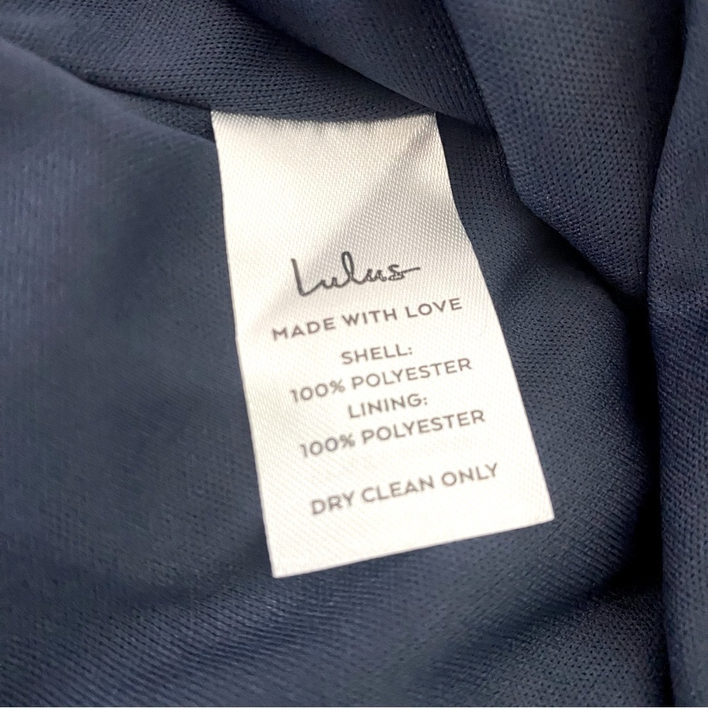 Lulus Navy Thoughts Of Hue Surplice Maxi Dress Size 1X - Picture 6 of 7